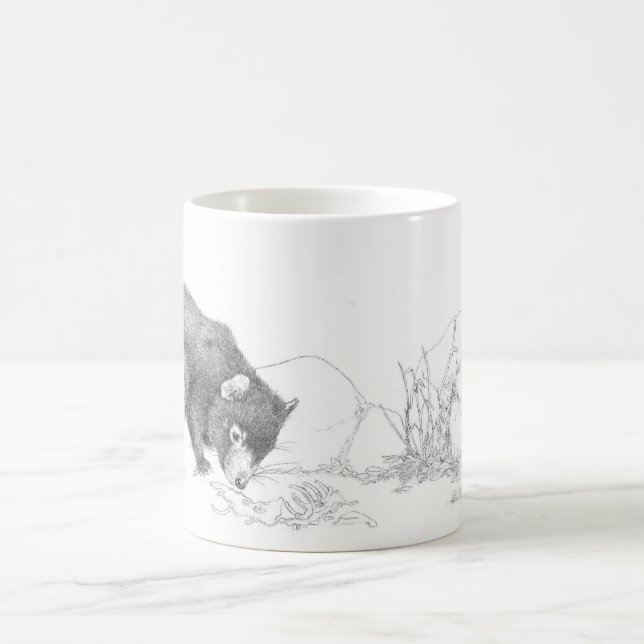 Tasmanischer Teufel Kaffeetasse (Mittel)