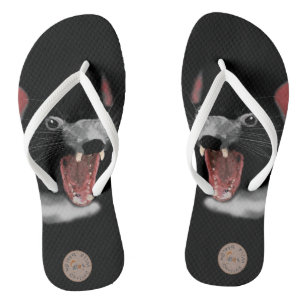 Tasmanischer Teufel von Christus Wild Flip Flops