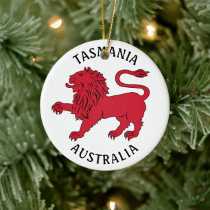 Tasmanisches Abzeichen (Australien) Keramik Ornament