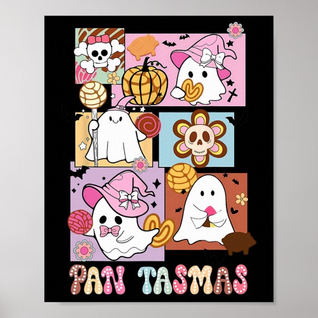 Tasmas Ghost Pumpkin Spooky Conchas Halloween Poster (Vorne)