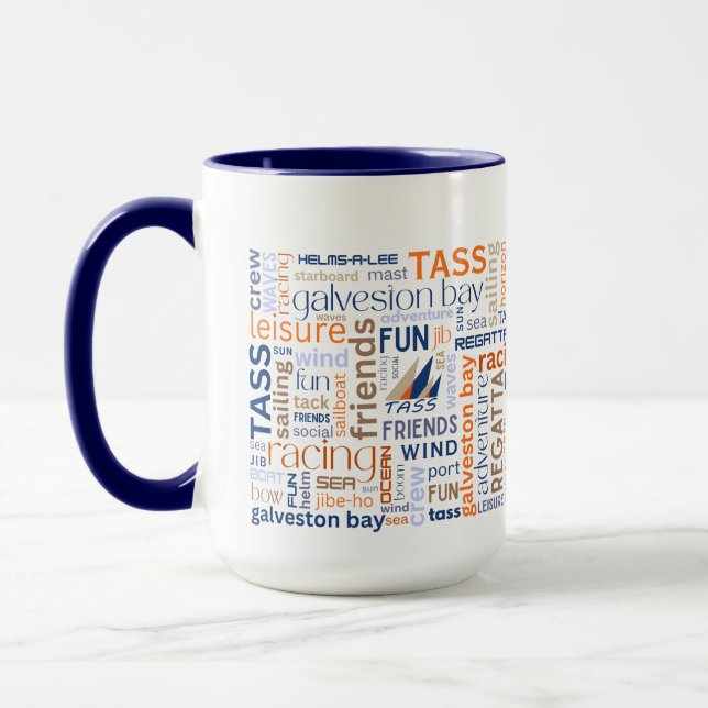 TASS Sailing Words Coffee Mug Tasse (Links)