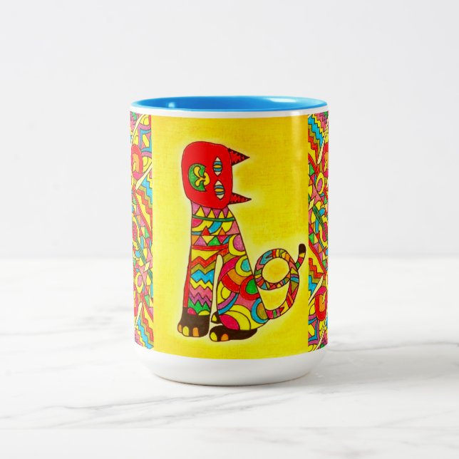 Tasse - 045 - Alebrije Cat (Mittel)