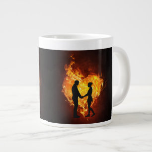 Tasse 15 oz. Bild von Herz und Liebe