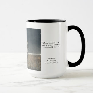 Tasse 15oz mit "Kindheits" Kunst und Emerson