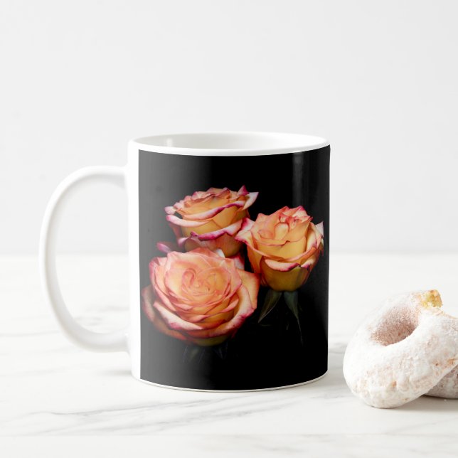 Tasse 1998-Gelb und Rosa (Mit Donut)
