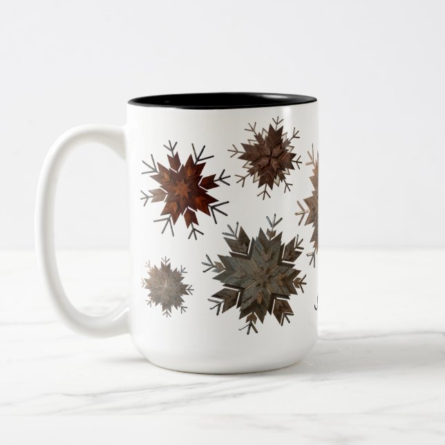 Tasse, 1,2,3,5, 15 oz Zweitone  Zweifarbige Tasse (Links)