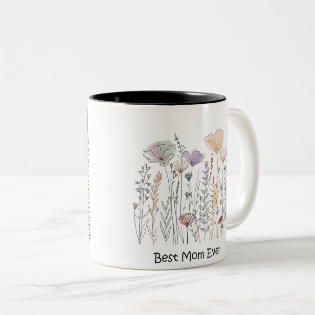 Tasse 2 Best Mom Ever Mother's Day (VorderseiteRechts)