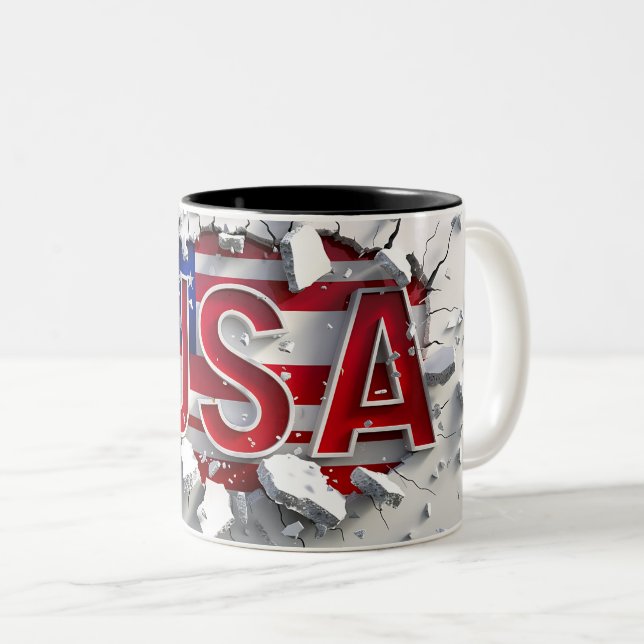 Tasse 2 Farben USA Mug, 4th of July Mug, Indepen (VorderseiteRechts)