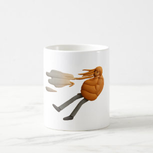 Tasse abgeblasen - Funny Cartoon Kaffee Cup