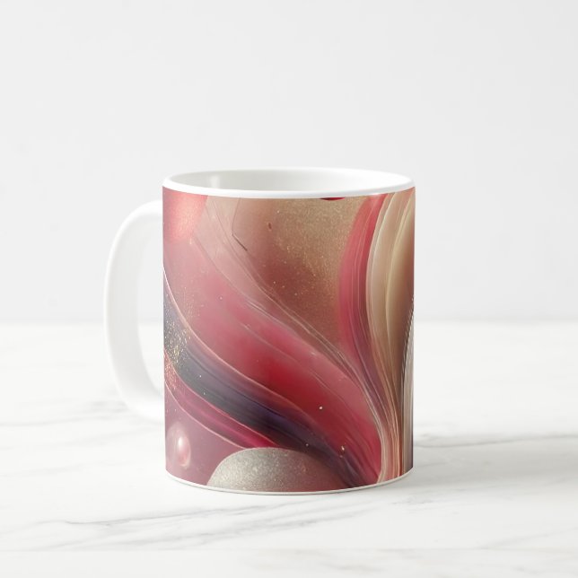 Tasse abstrakt Art Keramik (Vorderseite Links)