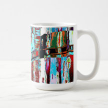 Tasse – Abstrakte Gestaltung des Kollaps und der R