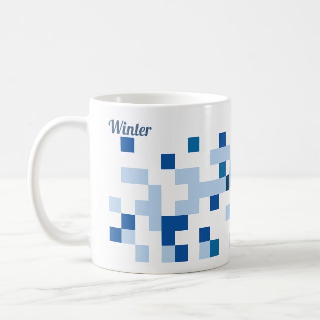 Tasse abstrakte Kunst - Winter (Links)