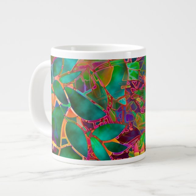 Tasse Abstraktes Hartglas (Vorderseite Links)