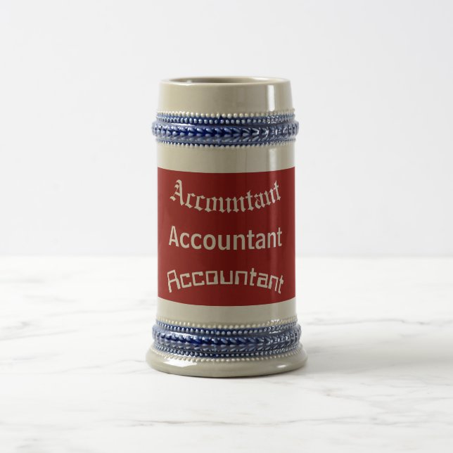 Tasse "ACCOUNTANT Vergangenheit Gegenwart" (Mittel)