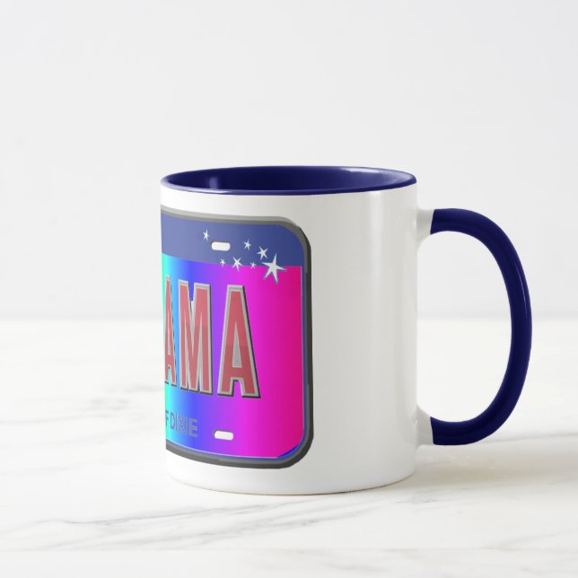 Tasse Alabamas - Regenbogen-Staat (Rechts)