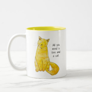Tasse - Alles, was Sie brauchen, ist Liebe und Kat