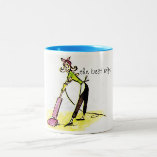 Tasse, am besten, Ehefrau Zweifarbige Tasse