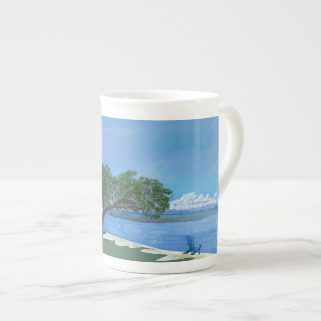Tasse am Strand (Vorderseite Rechts)