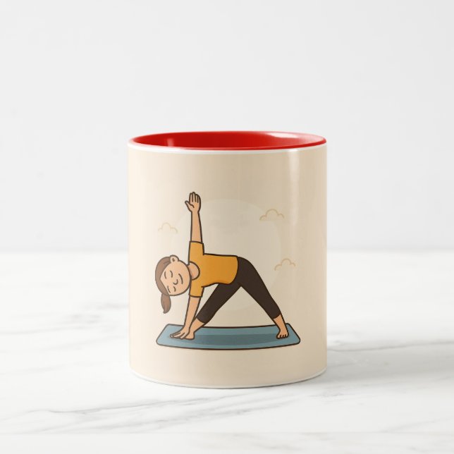 Tasse am Yoga-Tag (Mittel)