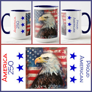 TASSE - Amerika 250 - Stolz Amerikanisch - Rot/Wei