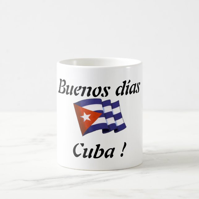 Tasse an Kaffee „Buenos dias Cuba " (Mittel)