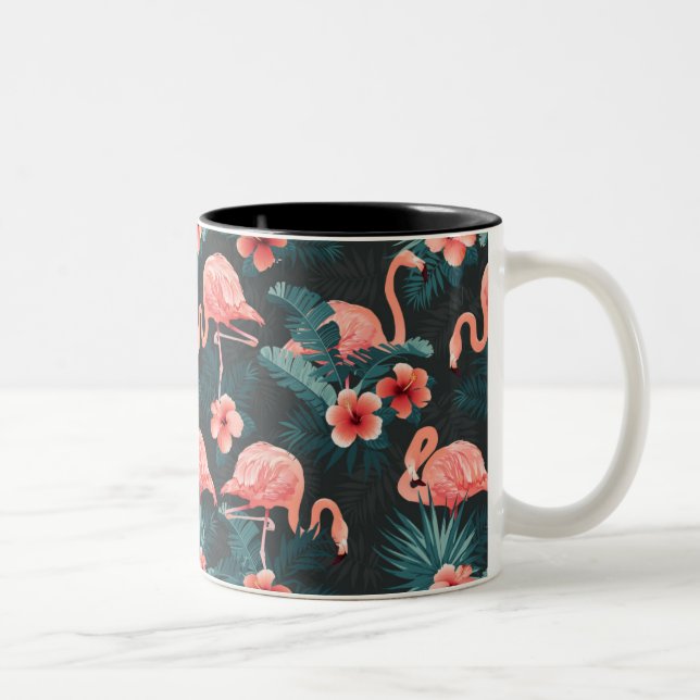 Tasse an zwei Farben, 325 ml rosa Flamingo (Rechts)