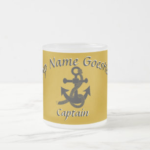 Tasse - Ankerpunkt mit Kurven Text in Schwarz