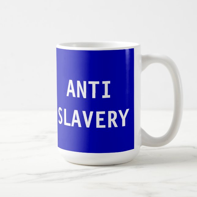 Tasse Anti Slavery Blue (Rechts)