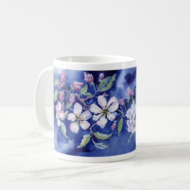 Tasse "Apfelblüten" (Vorderseite Links)