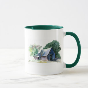 Tasse - Aquarell Scheune