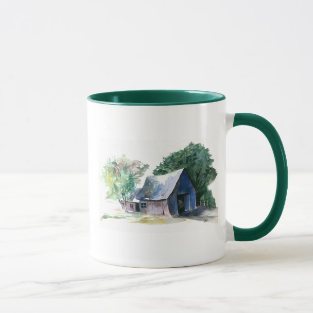 Tasse - Aquarell Scheune (Rechts)