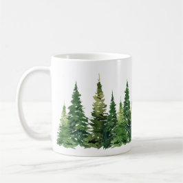 Tasse - Aquarellwald
