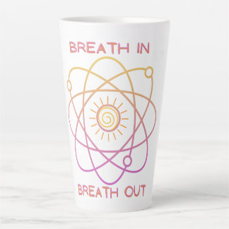Tasse, "Atem-in-Breath-Out"-Design, Latte-Tasse Milchtasse