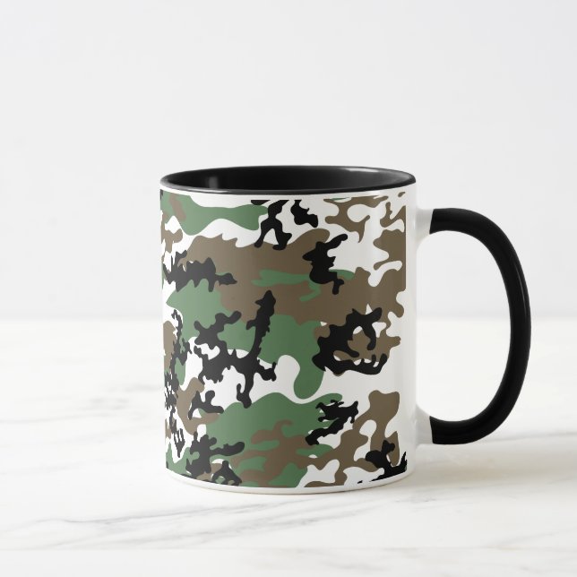 Tasse aus Beton-Dschungel-Camouflage (Rechts)