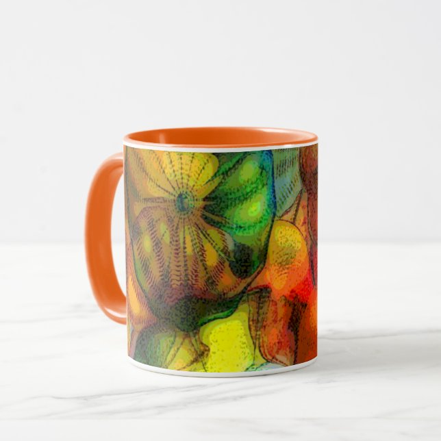 Tasse aus Blasglas (Vorderseite Links)