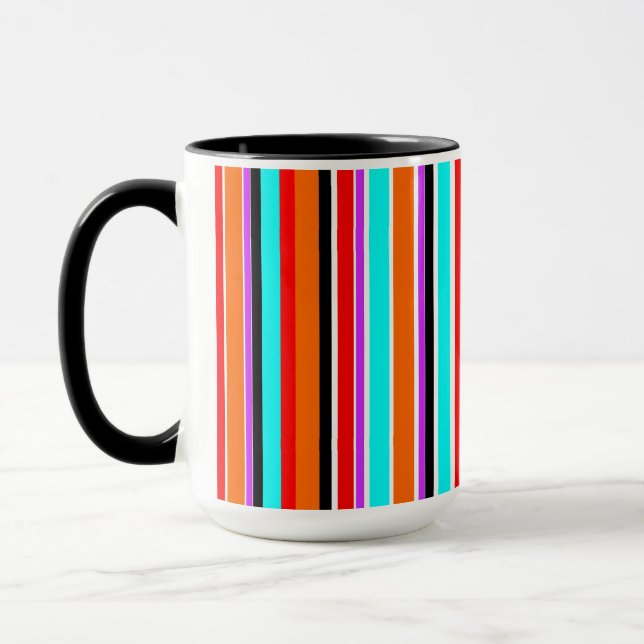 Tasse aus gemischten Streifen (Links)