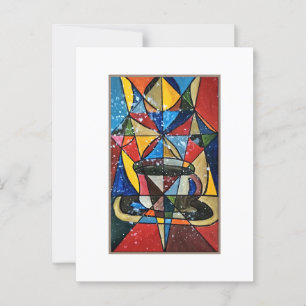 Tasse aus Hartglas Postkarte