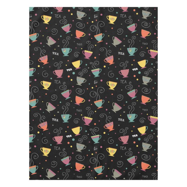 Tasse aus heißem Dampfbad, winterwärme Tassen Tee Tischdecke (Vorderseite)