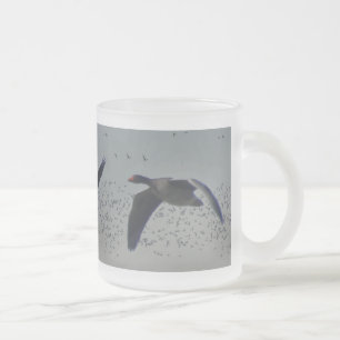Tasse aus Mattiertem Gänseglas