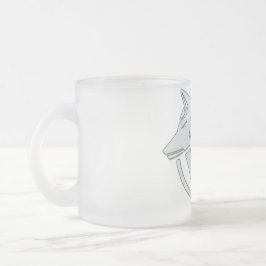 Tasse aus mattiertem Glas