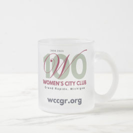 Tasse aus mattiertem Glas