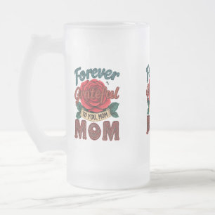 Tasse aus mattiertem Glas - 16 oz "Für immer dan