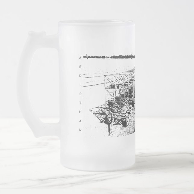 Tasse aus mattiertem Glas, 473 ml (Links)