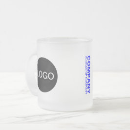 Tasse aus Mattiertem Glas (Logo und Name)