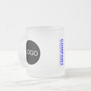 Tasse aus Mattiertem Glas (Logo und Name)