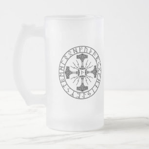 Tasse aus mattiertem Glas, Valhalla Oliver Mjoll