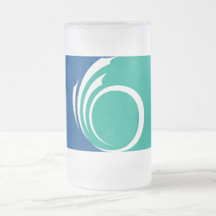 Tasse aus Milchglas mit Flagge von Ottawa, Kanada