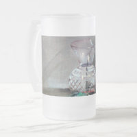 Tasse aus Milchglas Stillleben