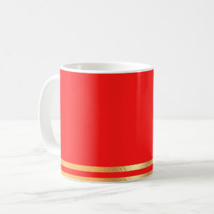 Tasse aus Rot und Gold