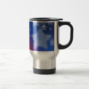 Tasse aus rotem Weiß und Blauer Stars Patriotische